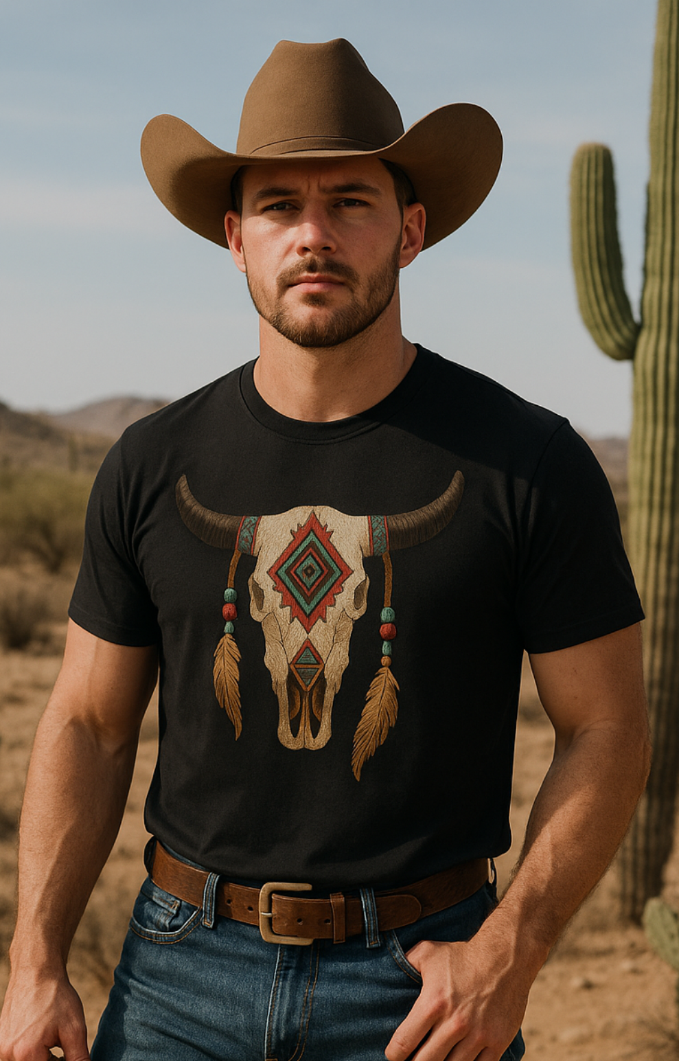 Playera Vaquera Toro Maya