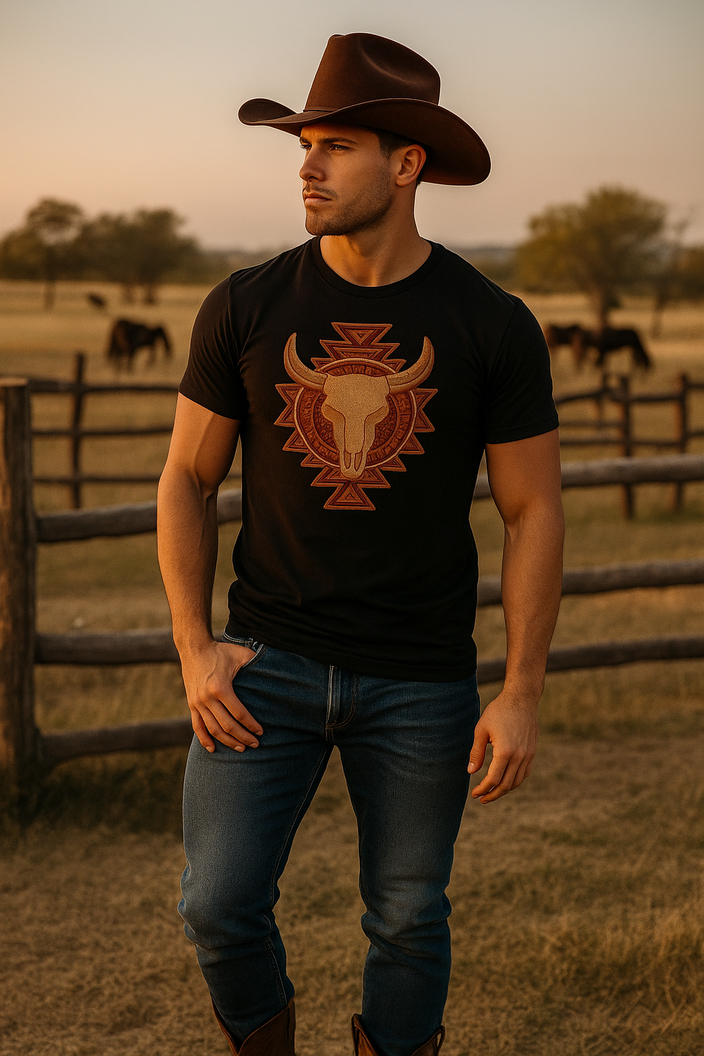 Playera Vaquera Osamenta