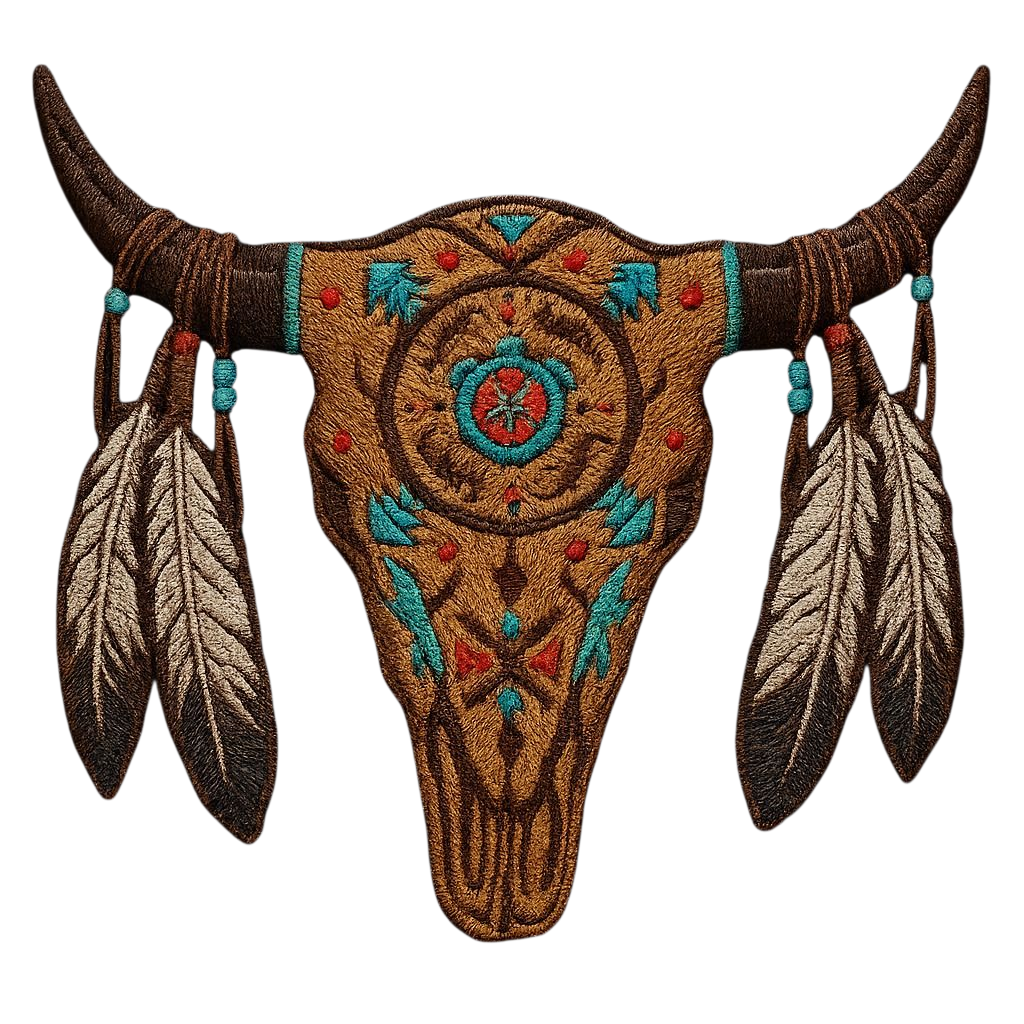 Playera Vaquera Toro plumas