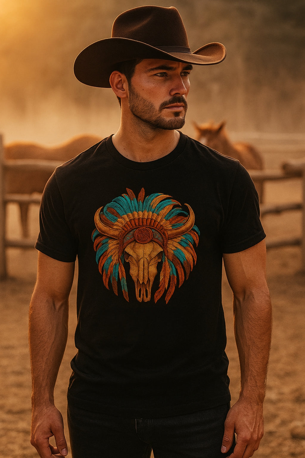 Playera Vaquera Toro Penacho