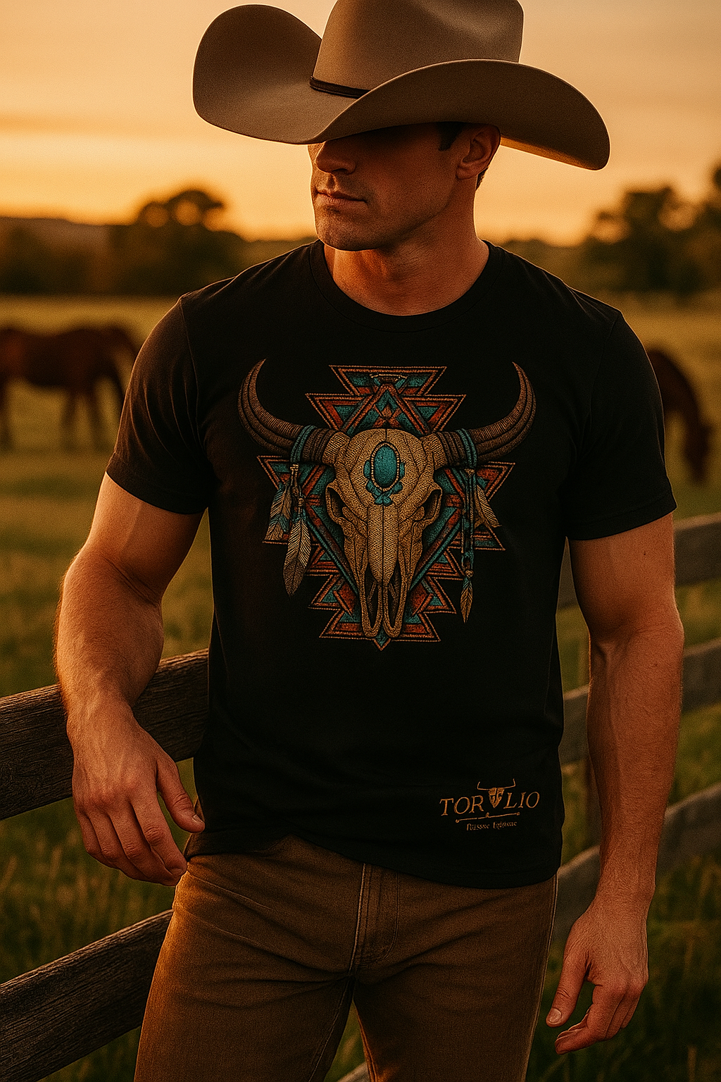 Playera Vaquera Toro Maya II