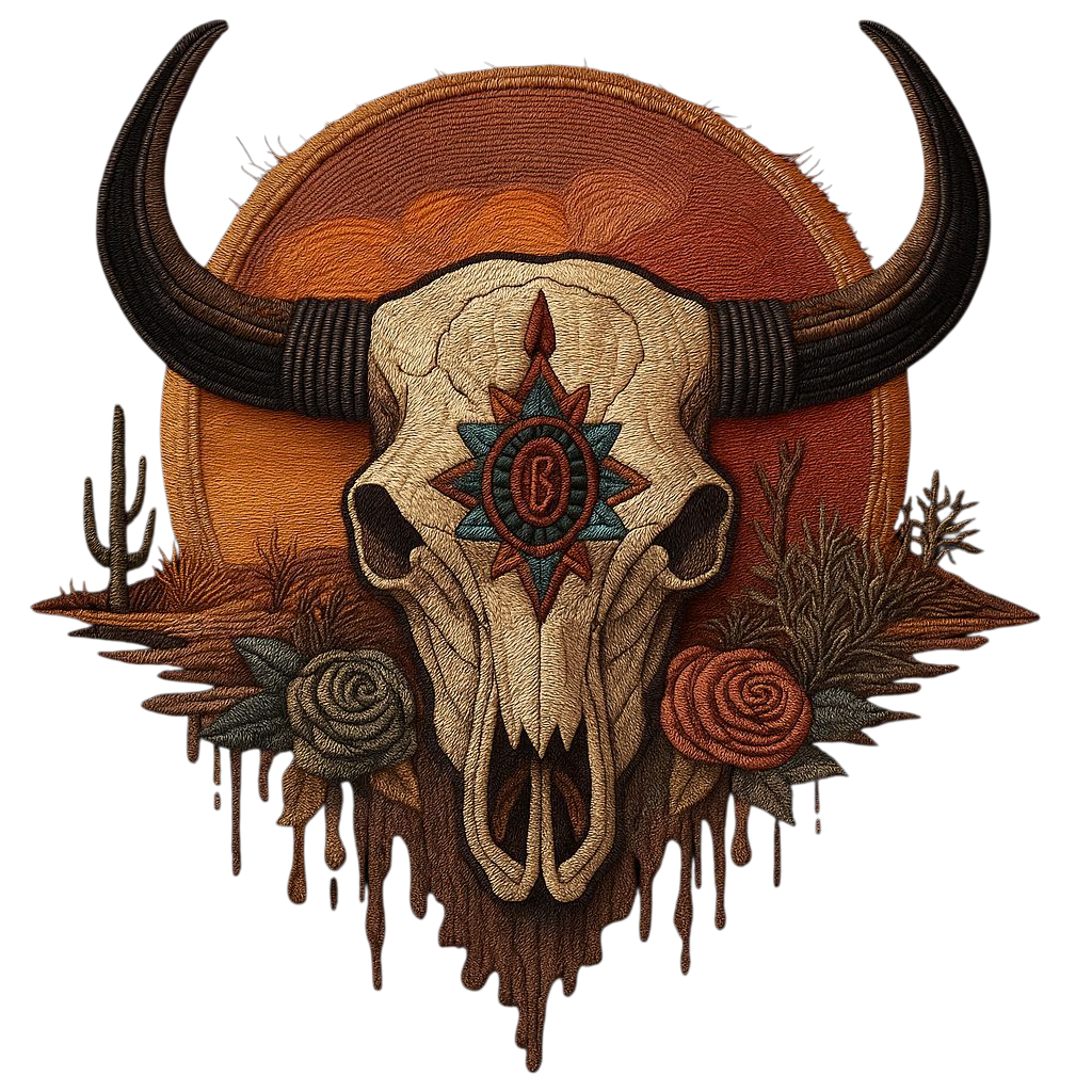 Playera Vaquera Toro Atardecer