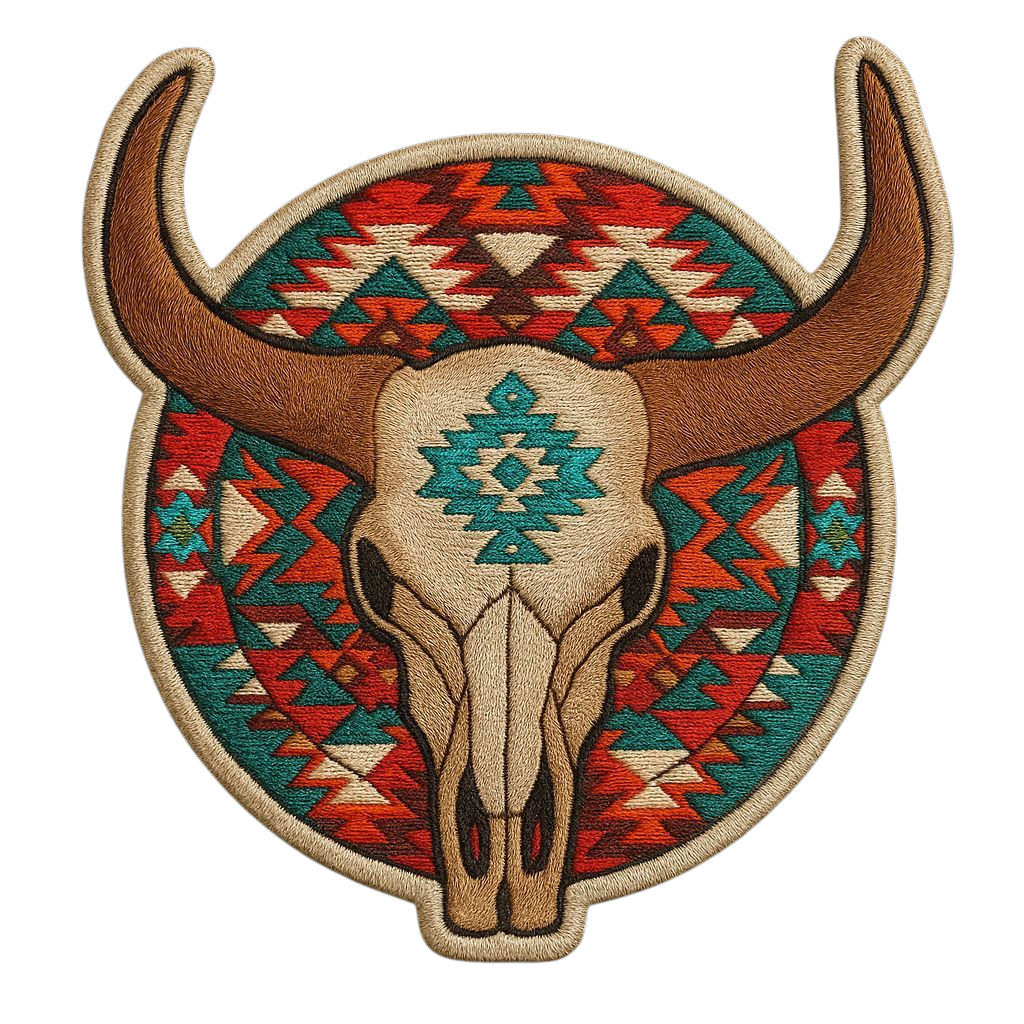 Playera Vaquera Circulo Toro Maya